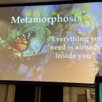 Dr Mark Bonchek quote from the 2024 Business Chicks Movers and Breakers conference about the power of metamorphosis